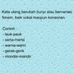 Contoh Kata Ulang: Pengertian, Jenis, dan Contoh Lengkap dalam Bahasa Indonesia