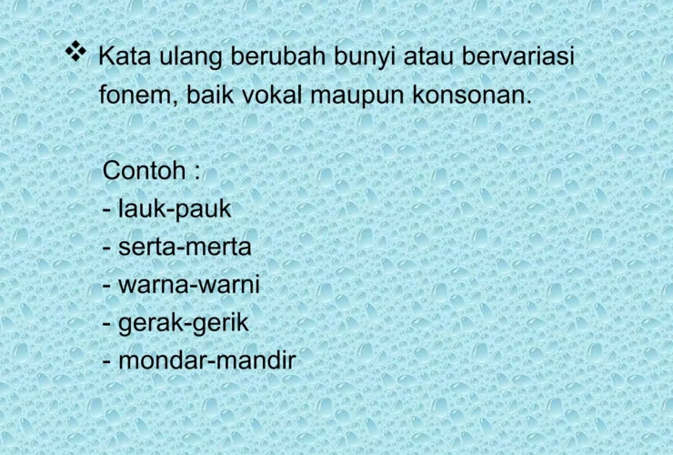 Contoh Kata Ulang: Pengertian, Jenis, dan Contoh Lengkap dalam Bahasa Indonesia